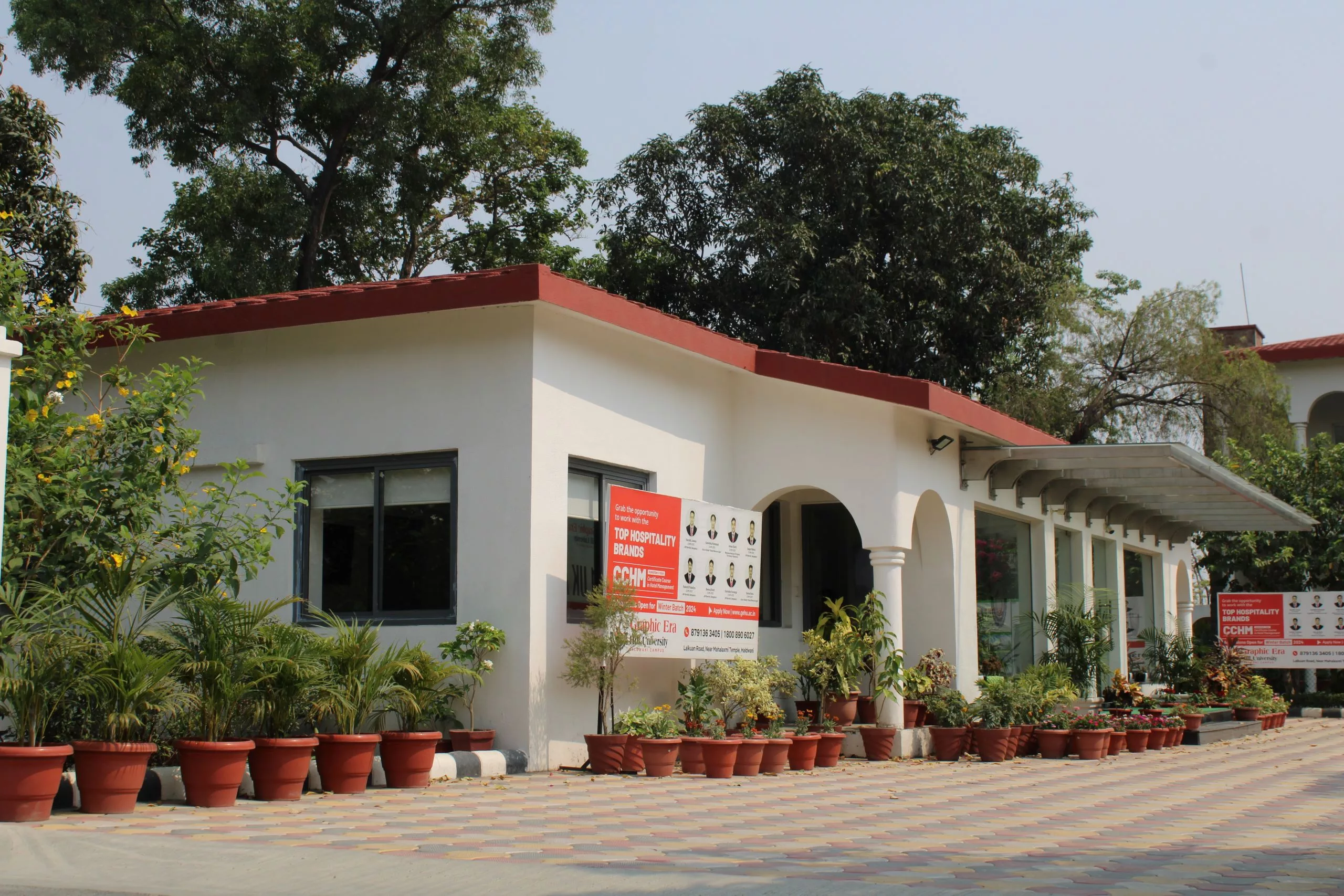A teaching block on the Haldwani campus